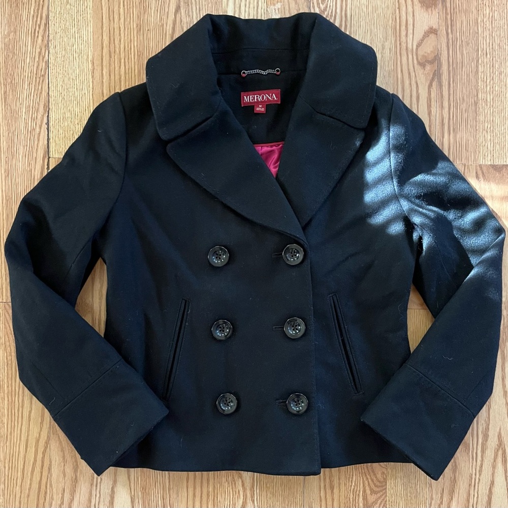 Merona Black Peacoat